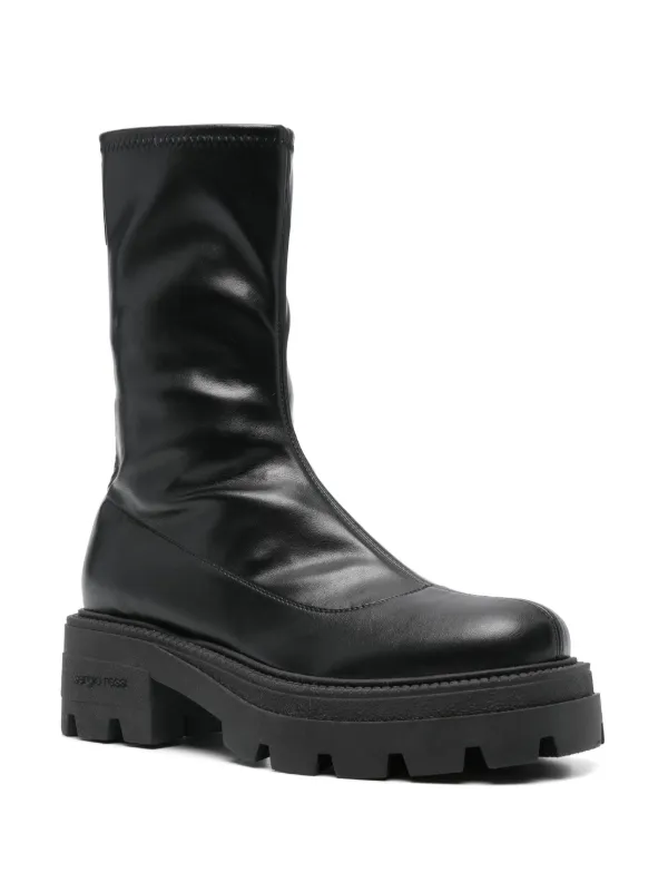 Sergio Rossi 55mm Leather Boots | Black | FARFETCH JO