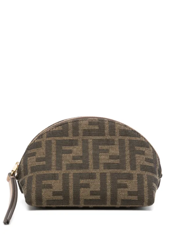 FENDI Small FF Jacquard Toiletry Case Brown FARFETCH IE