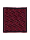 Gucci Kids jacquard blanket - Blue