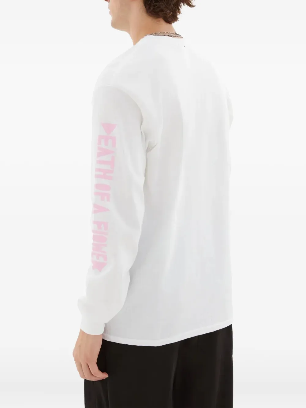 Westfall Graphic-print Long-sleeve T-shirt In White