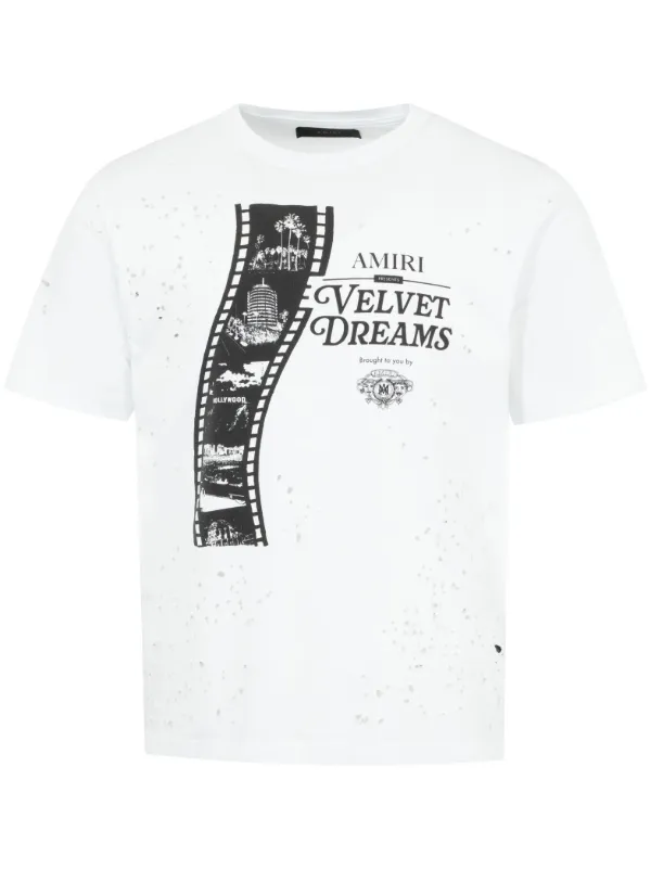 【関税込み】AMIRI ホワイト Film Shotgun Tシャツ AMIRI Film Shotgun Tシャツ | ホワイト | FARFETCH JP