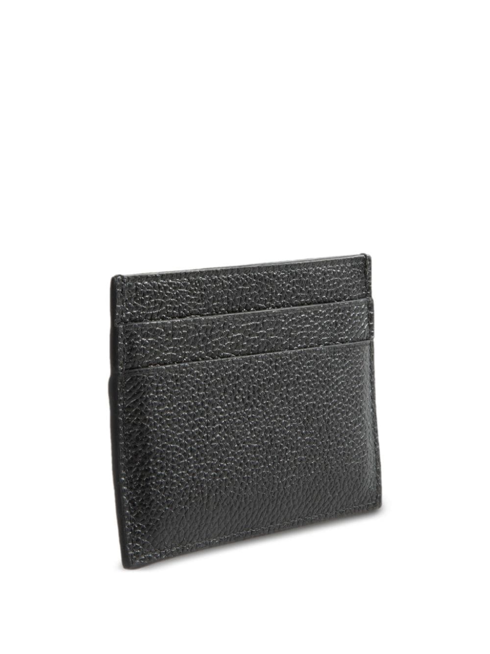 Balenciaga upside-down logo leather cardholder - Zwart