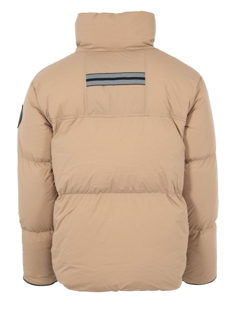 Shop Canada Goose Logo-patch Puffer Jacket In Neutrals