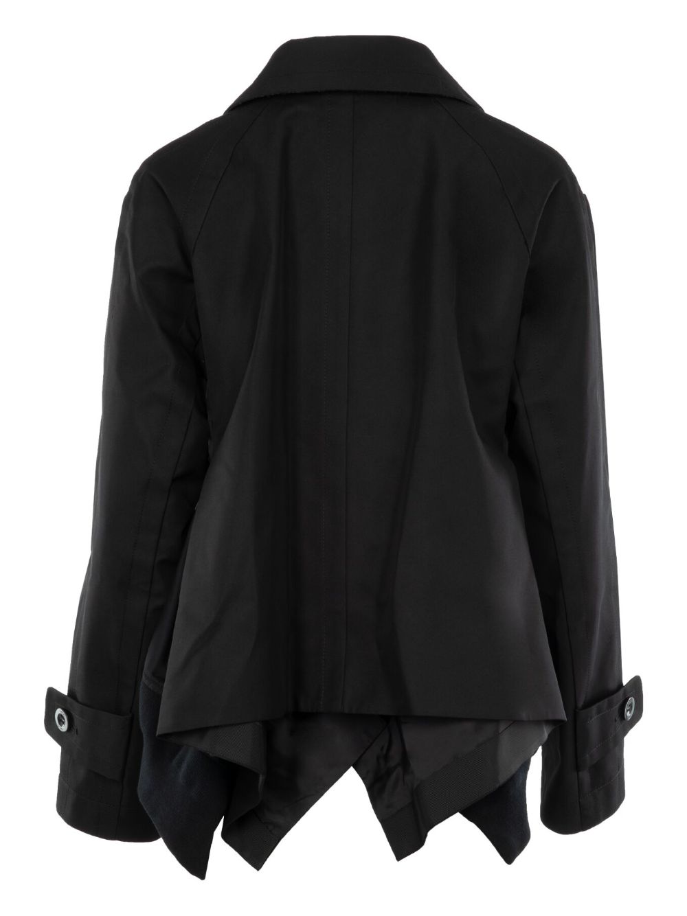 Shop Sacai Layered Jacket In Black