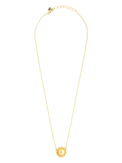 CHRISTINA ALEXIOU 18kt yellow gold flower necklace
