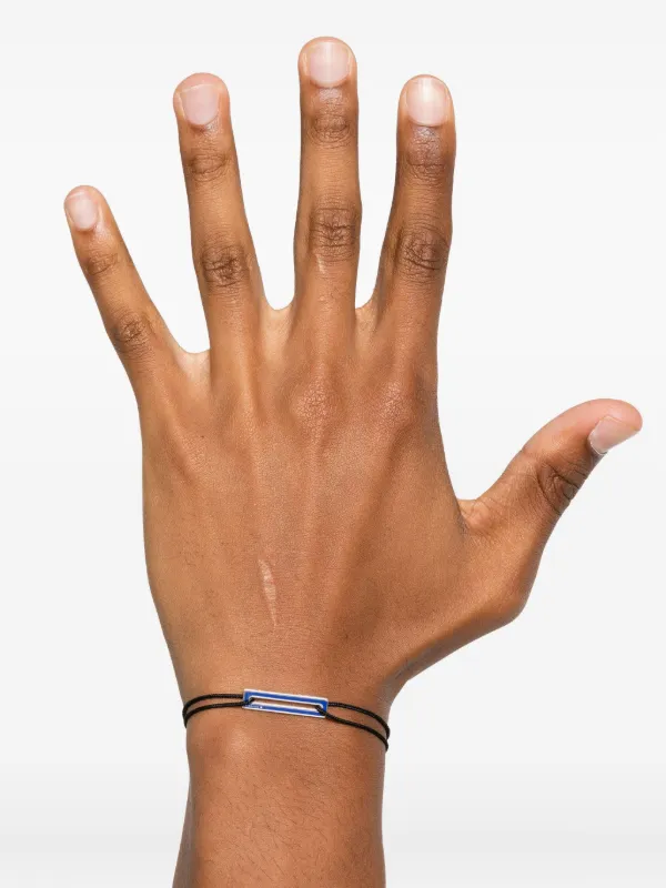 Le Gramme Lacquered Cord Bracelet | シルバートーン | FARFETCH JP