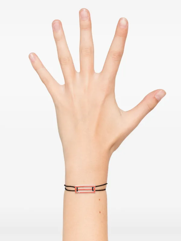 Le Gramme Lacquered Cord Bracelet 2,5g | Orange | FARFETCH