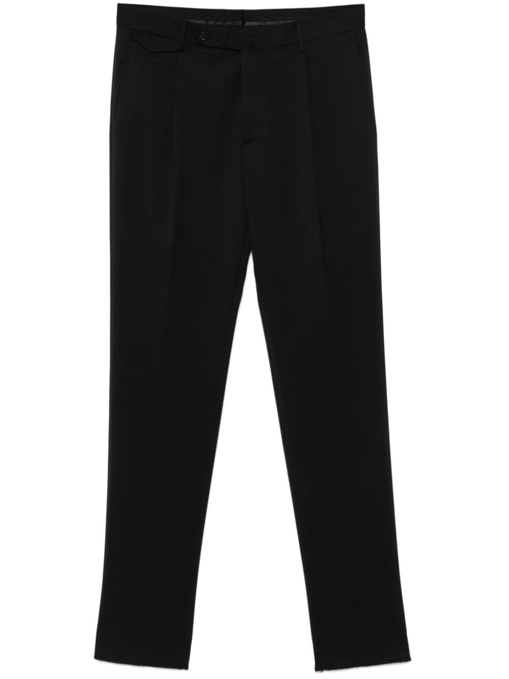 Shop Tagliatore Tailored Trousers In Black