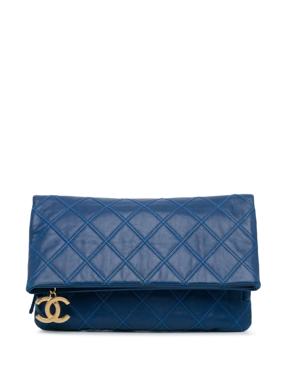 CHANEL Pre-Owned 2012-2013 キルティング レザークラッチバッグ 