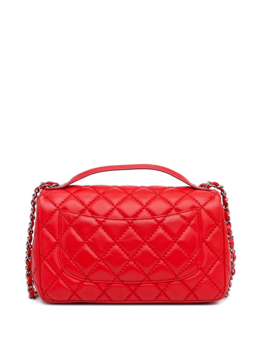 CHANEL Pre-Owned 2014-2015 Easy Carry Flap medium boekentas - Rood