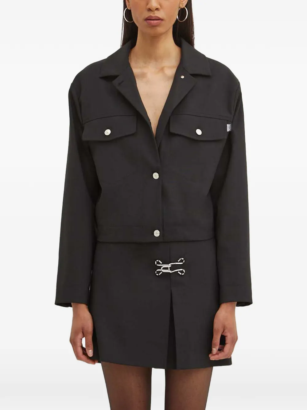 MOSCHINO JEANS buttoned pocket jacket - Nero