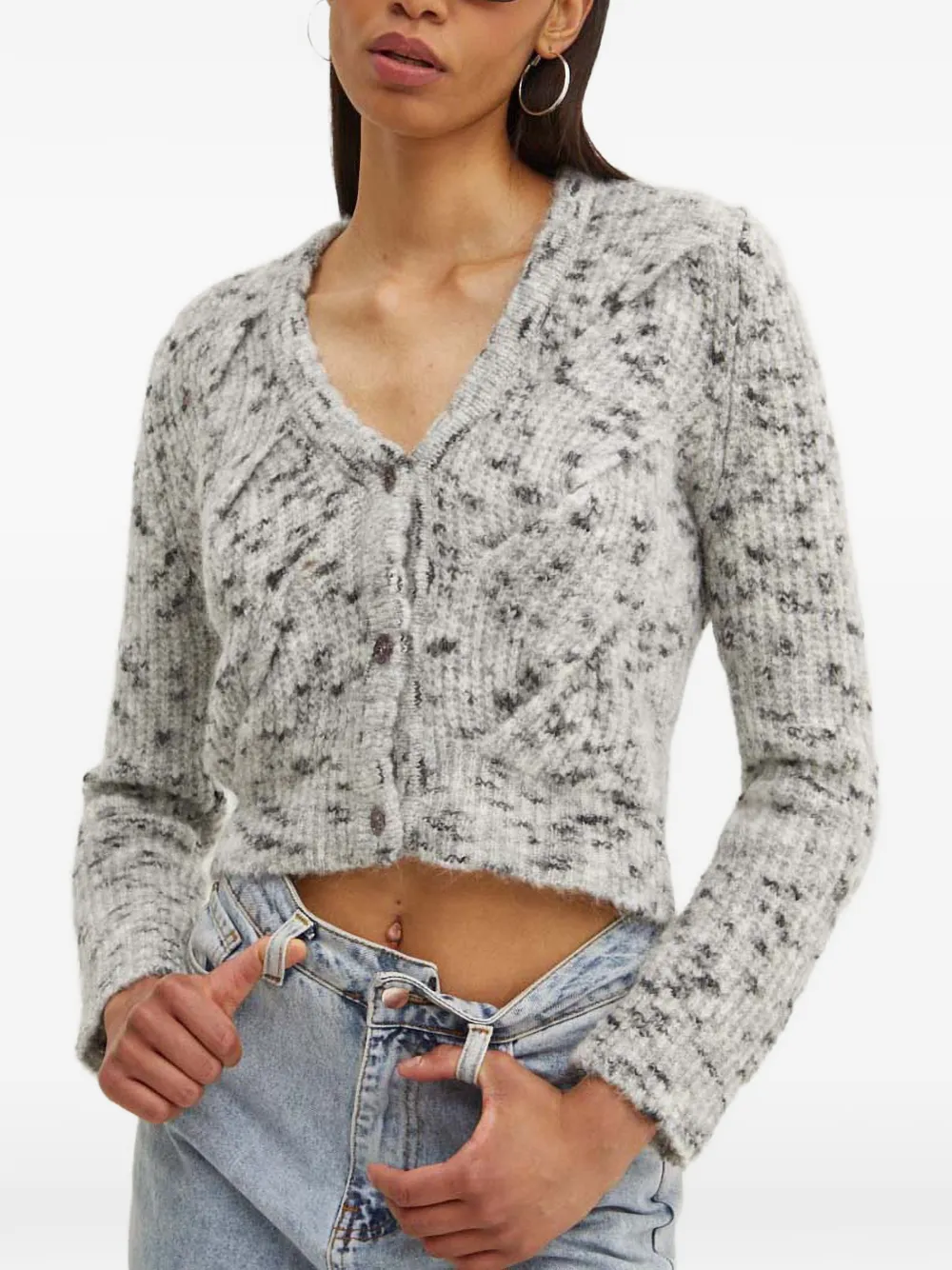 MOSCHINO JEANS button-fastening cardigan - Grau