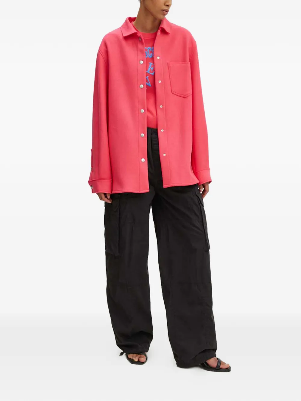 MOSCHINO JEANS Jack met opgestikte zak Roze