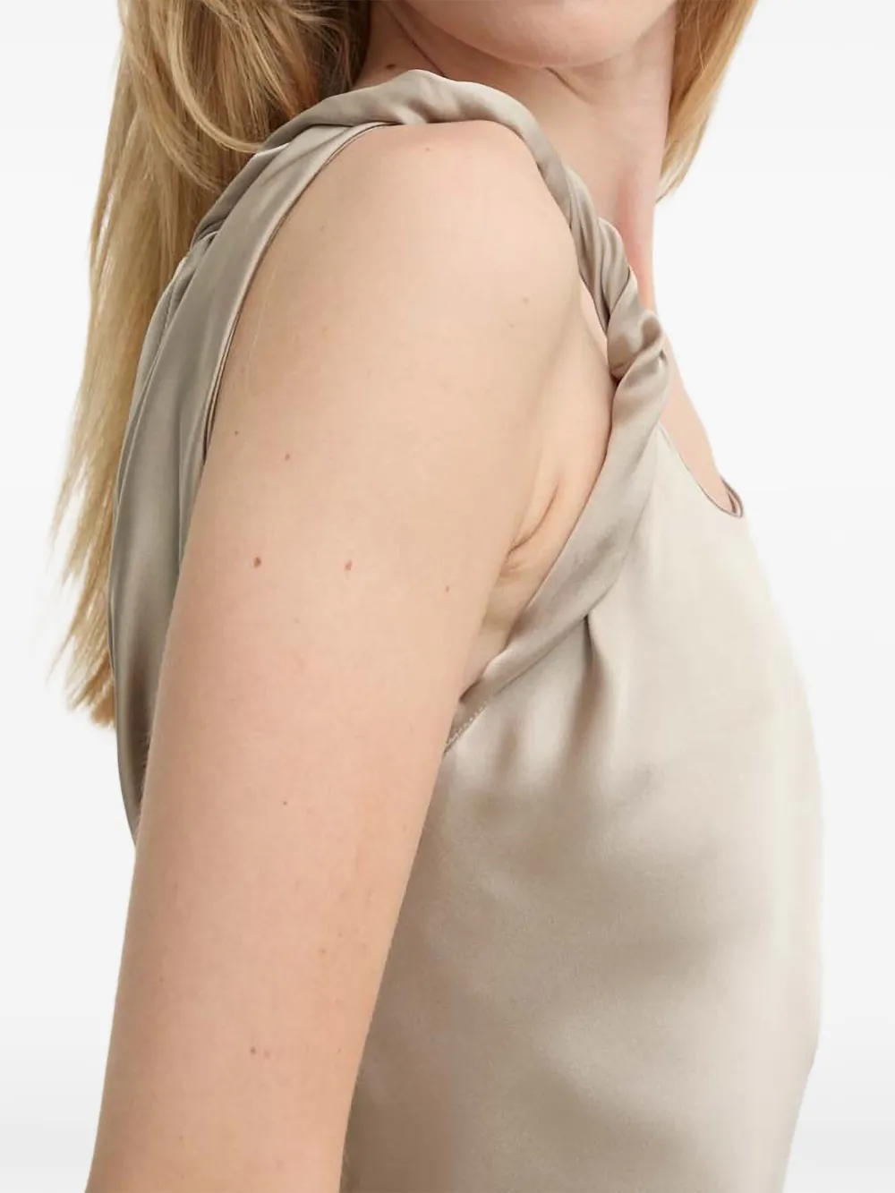 Cut-Out Gathered Dress