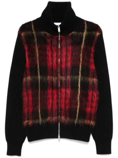 Alexander McQueen MacQueen-tartan zip-up cardigan Men