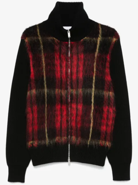 Alexander McQueen MacQueen-tartan zip-up cardigan