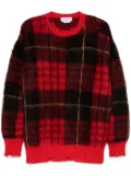 Alexander McQueen tartan-check sweater - Red