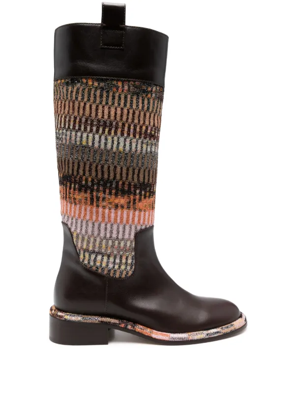 Missoni Striped Boots Brown FARFETCH NZ