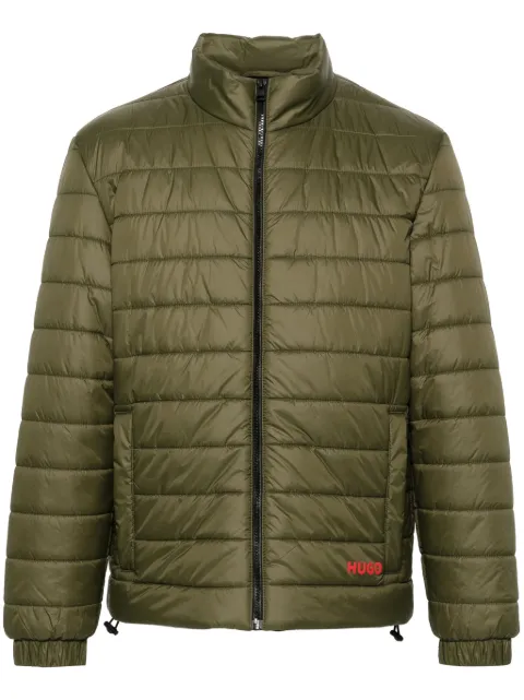 BOSS logo-print padded jacket