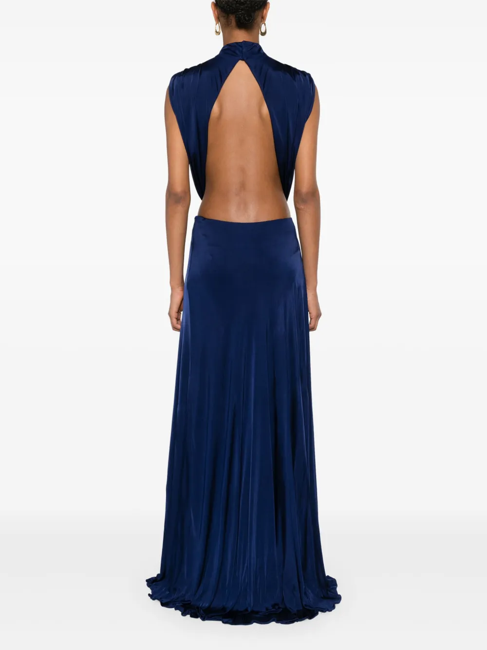 Loewe Belted Gown In Blue