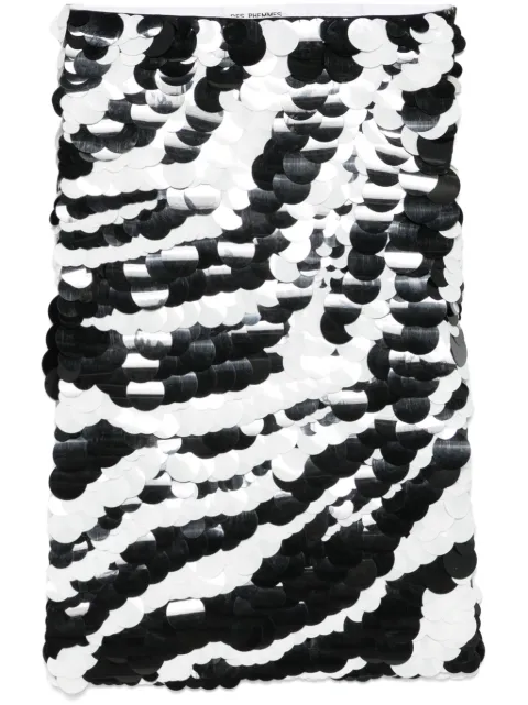 DES PHEMMES sequinned midi skirt