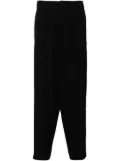 Yohji Yamamoto wool tapered trousers - Black