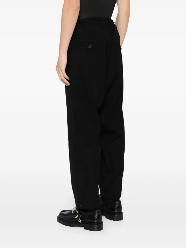 Yohji Yamamoto テーパードパンツ | ブラック | FARFETCH JP