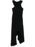 Alexander McQueen asymmetric gathered dress - Black