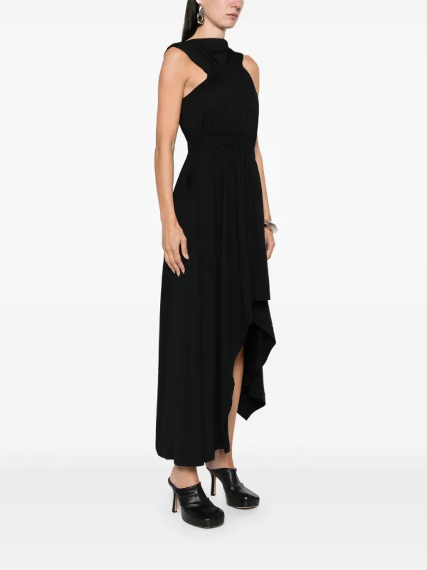 ワンピース Alexander Mcqueen Dress Alexander McQueen Asymmetric Gathered Dress | Black | FARFETCH