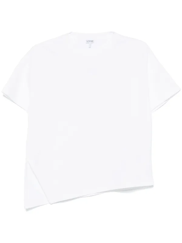 LOEWE Anagram-embroidered T-shirt | White | FARFETCH