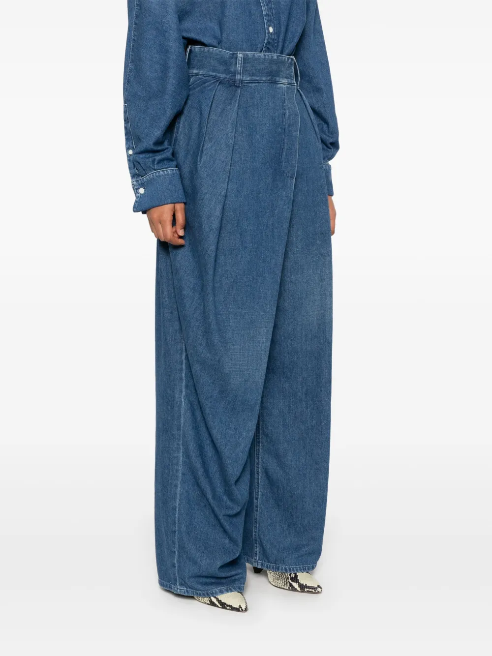 LOEWE Jeans met wikkel-effect Blauw