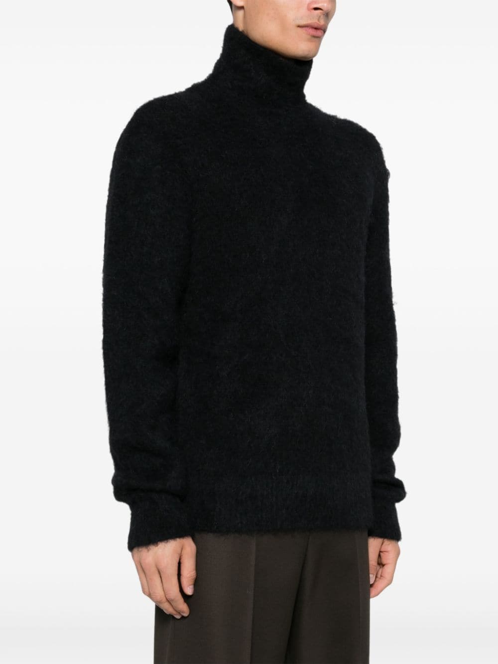 Shop Ami Alexandre Mattiussi Brushed Jumper In Black