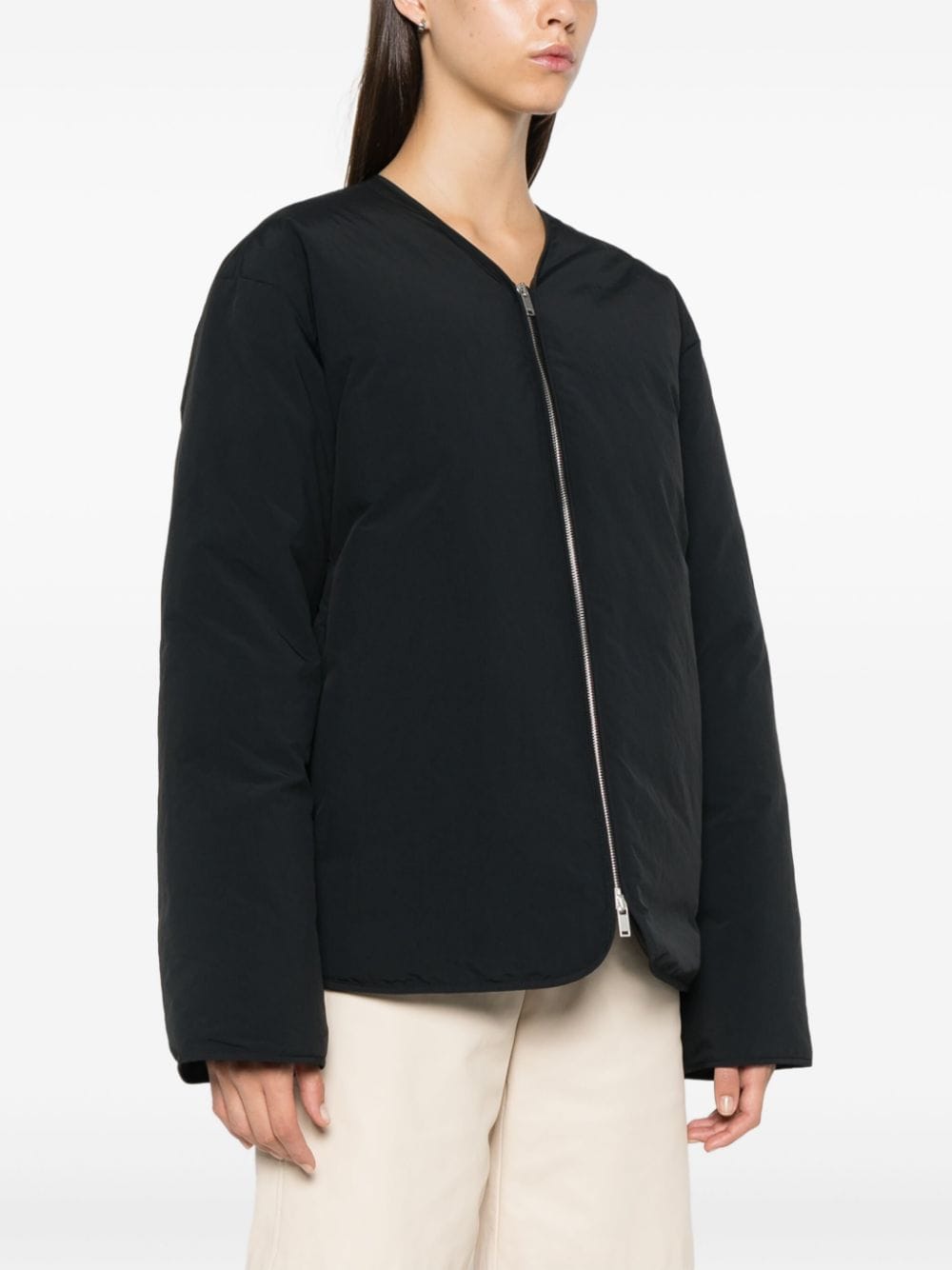 Shop Jil Sander + Padded Down Jacket In Black