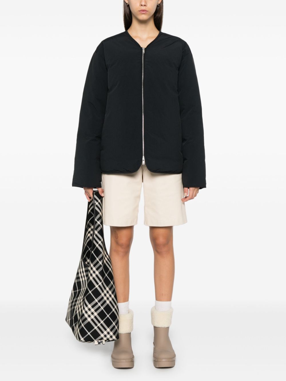 Shop Jil Sander + Padded Down Jacket In Black