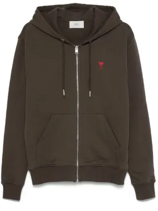 アミパリス AMI PARIS フーディ ブラウン AMI Paris Ami De Coeur Hoodie | Brown | FARFETCH AO