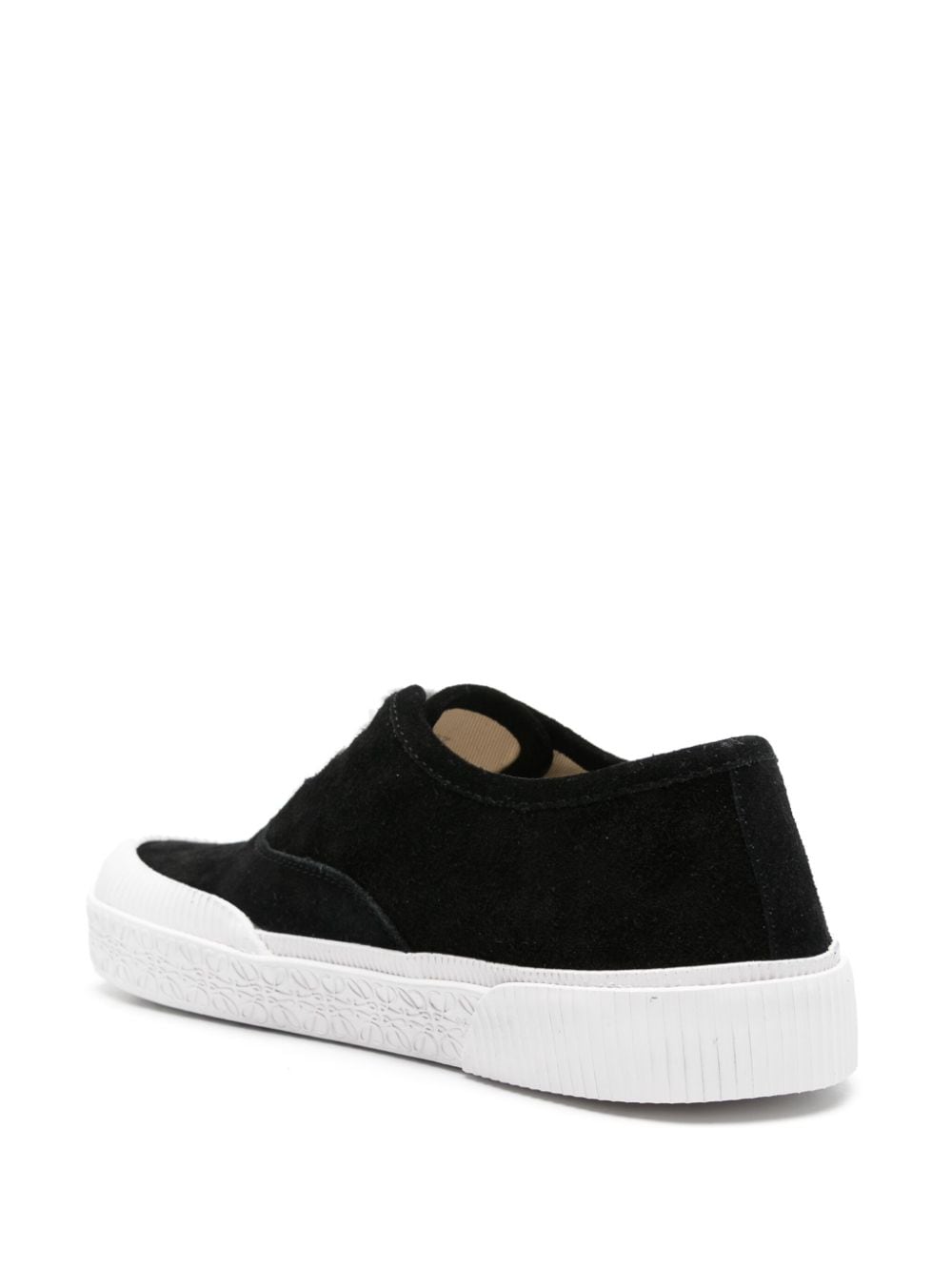 Shop Loewe Anagram-motif Sneakers In Black