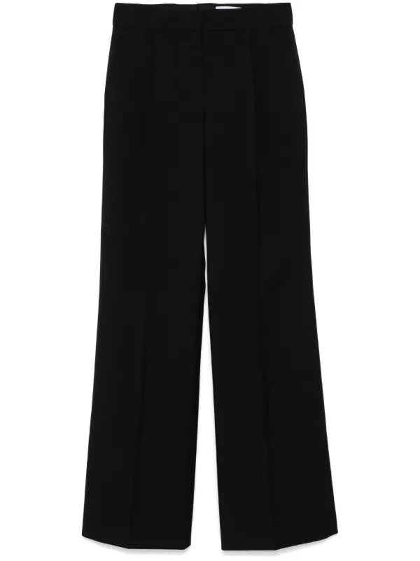 【関税込み】alexander mcqueen Pants with front pleats Alexander McQueen pleat-detail Trousers | Black | FARFETCH