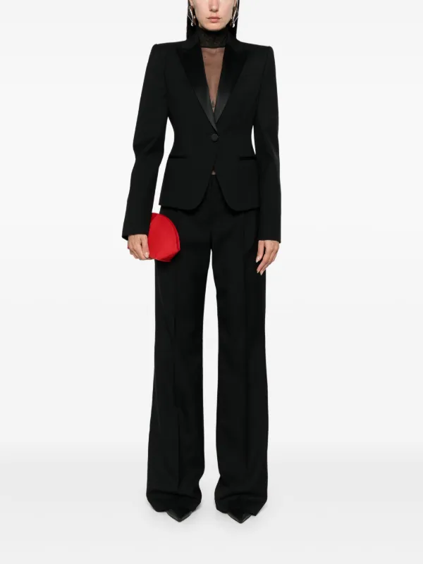 Alexander McQueen pleat-detail Trousers | Black | FARFETCH