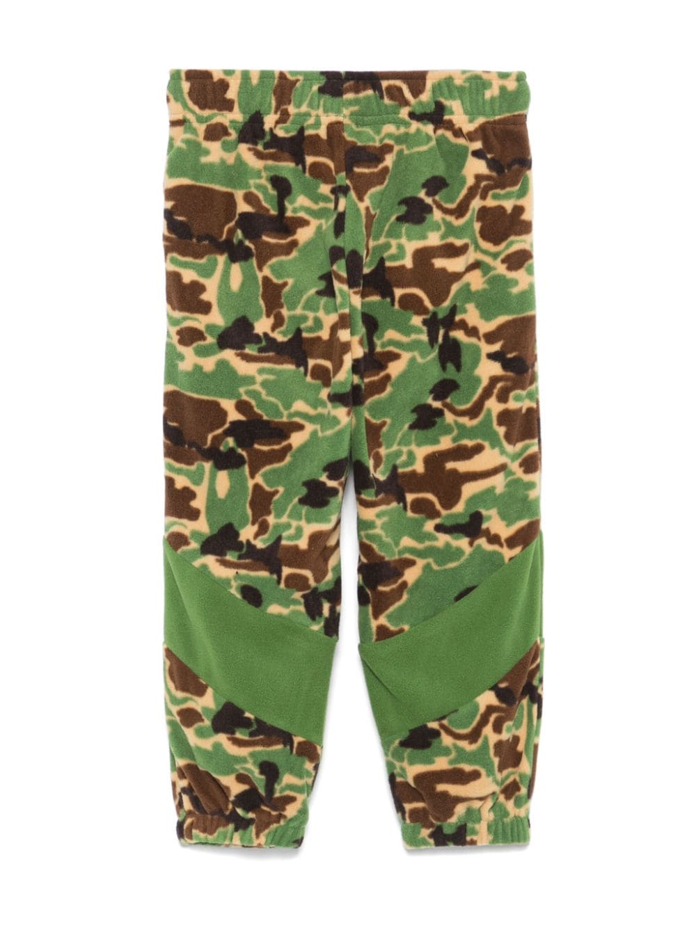 Mini Rodini Fleece broek met camouflageprint - Groen