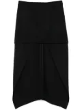 Alexander McQueen asymmetric skirt - Black