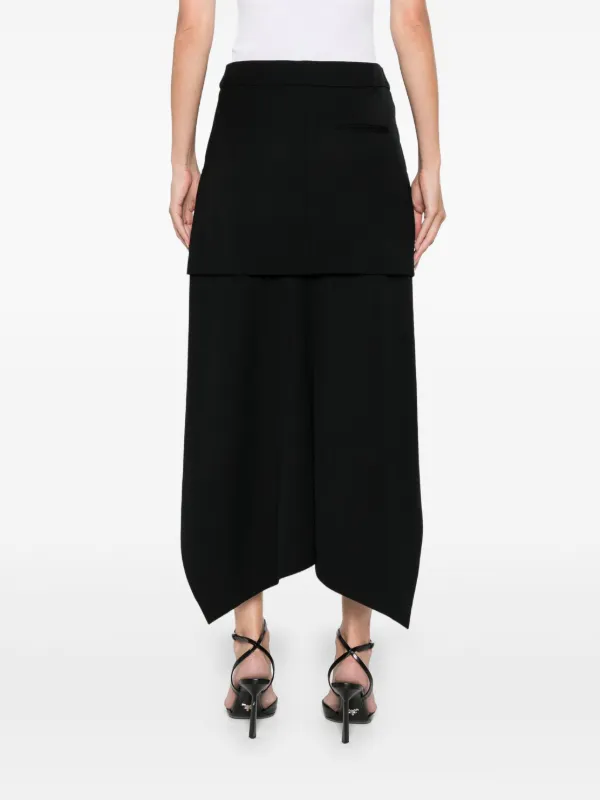 【関税&送料込】Alexander Mcqueen Asymmetrical Skirt Alexander McQueen Asymmetric Mini Skirt | Black | FARFETCH