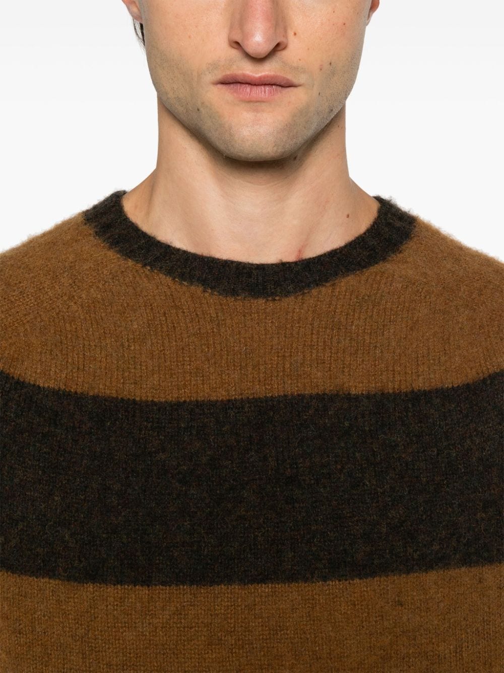 Shop Ymc You Must Create Suedehead Jumper In Brown