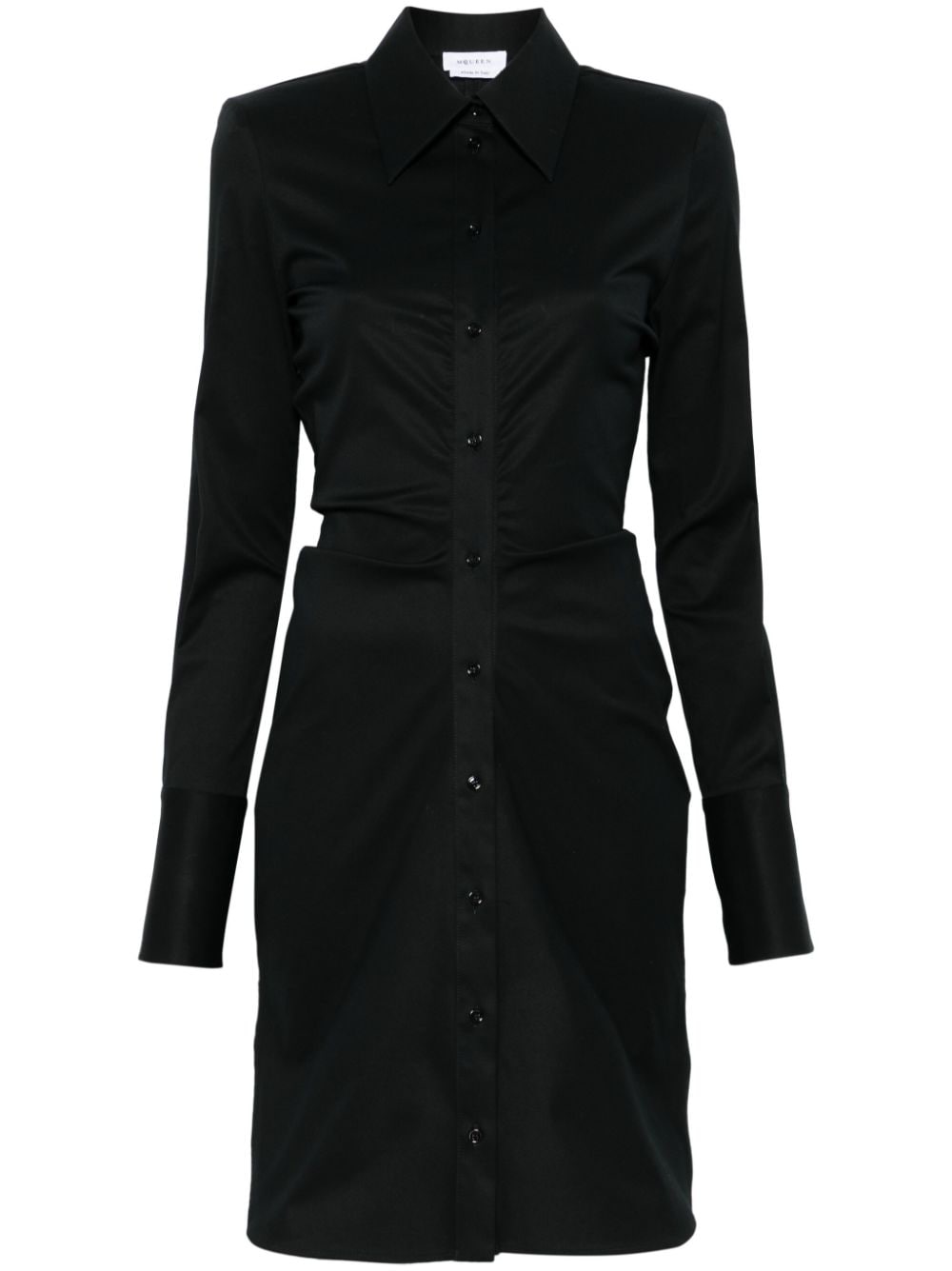 Shop Alexander Mcqueen Fitted Dress In Black