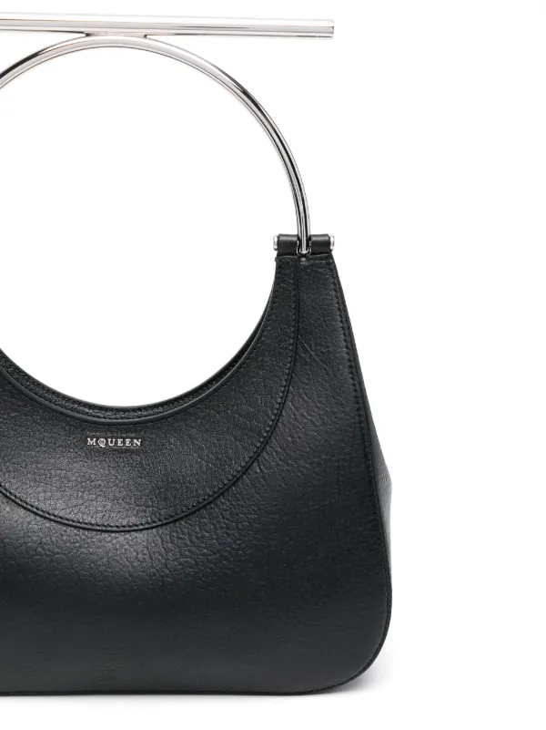 トートバッグ ALEXANDER MCQUEEN Black Leather Cross-Bar Handbag Alexander McQueen Cross-Bar Tote Bag | Black | FARFETCH OM