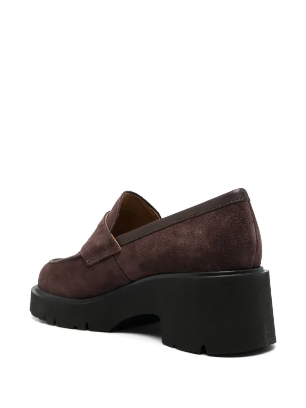 【極美品✨】Camper MILAH ローファー　グレー　レザー　本革　23cm CAMPER（シューズ） CAMPER カンペール ローファー Milah ミラ