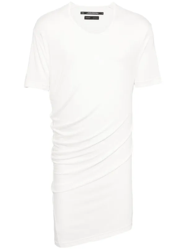 Julius Drapped T-shirt | Neutrals | FARFETCH CY