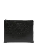 Alexander McQueen logo-plaque clutch - Black