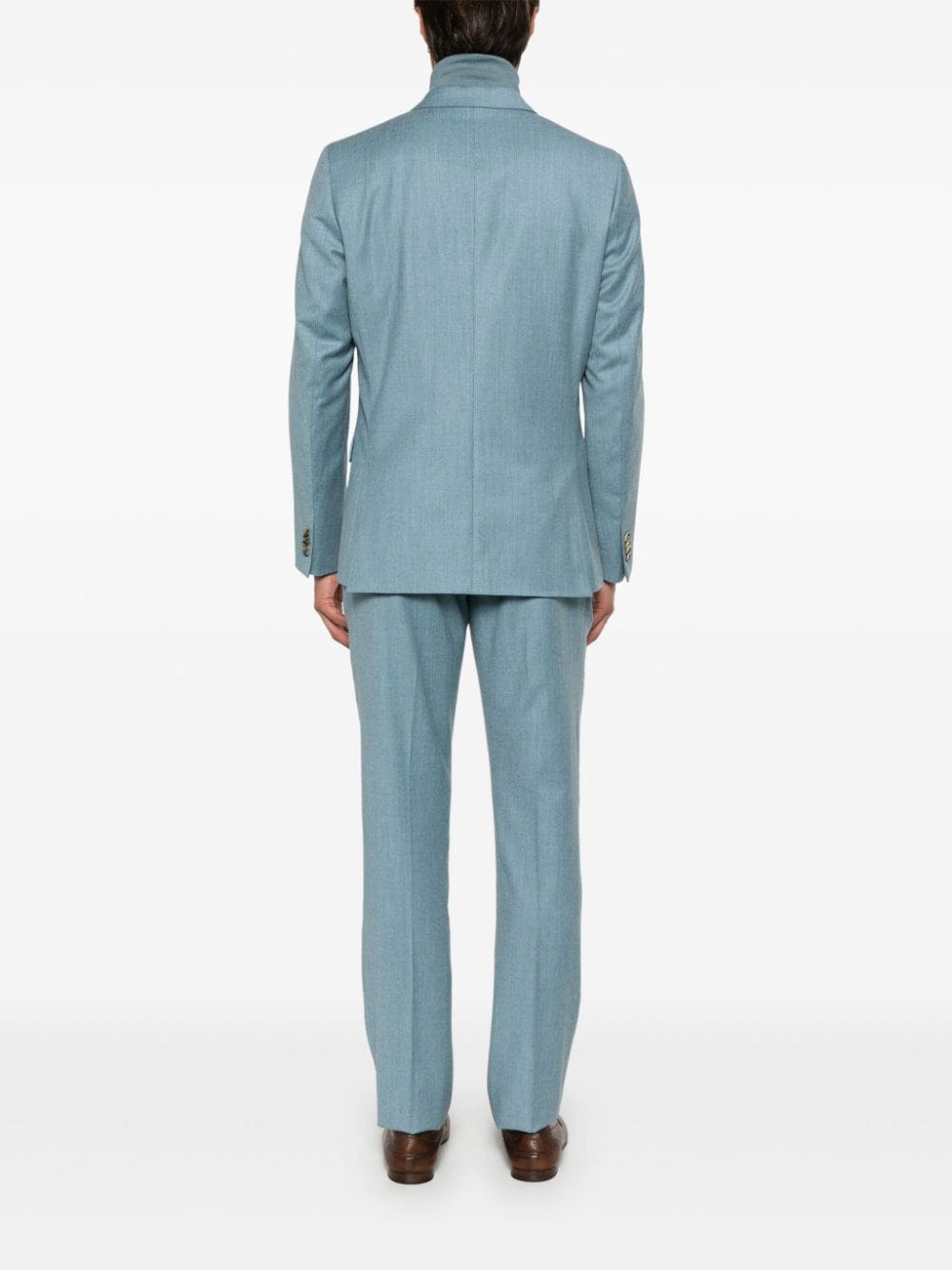 Shop Paul Smith Mélange-effect Suit In Blue