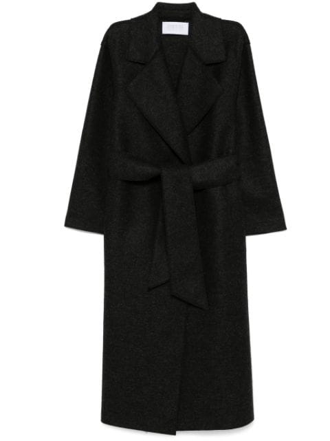 Harris Wharf London belted virgin wool coat