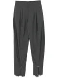 Mugler pierced tailored trousers - Grey